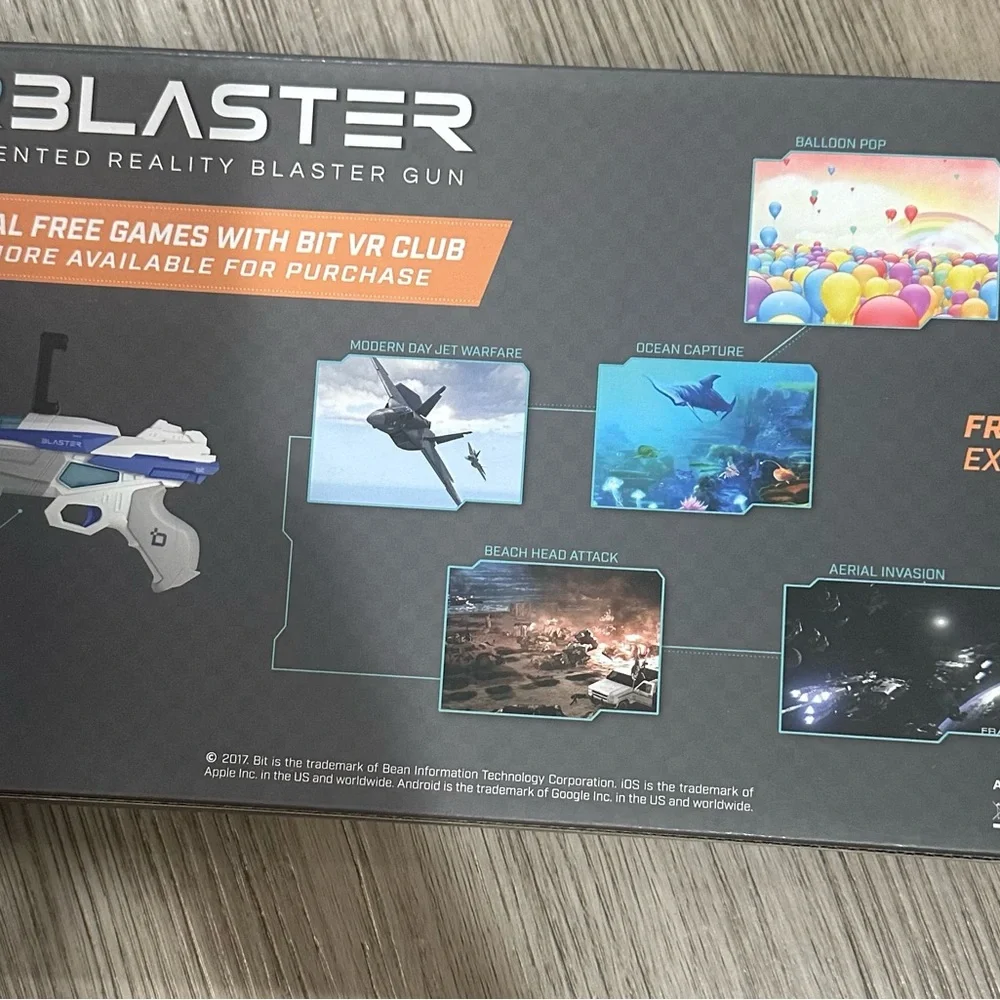 Beantech AR Blaster Toys, Virtual Shooting Battle, Play Video Games, 360°